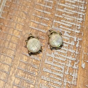 Iridescent Round Stud Earrings
